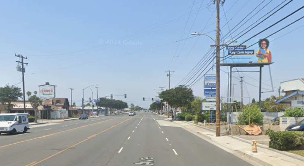 Photo of a billboard in Garden Grove