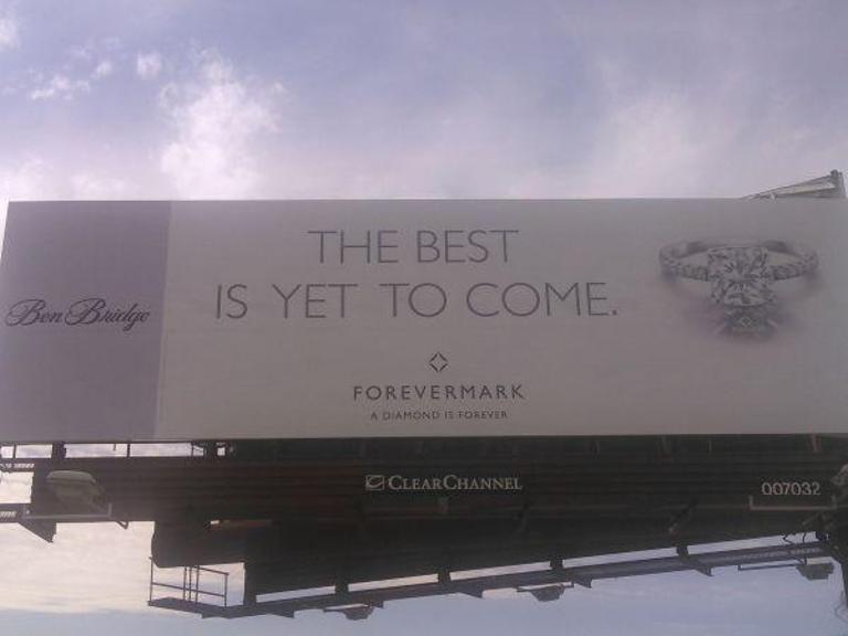 Photo of a billboard in Corona