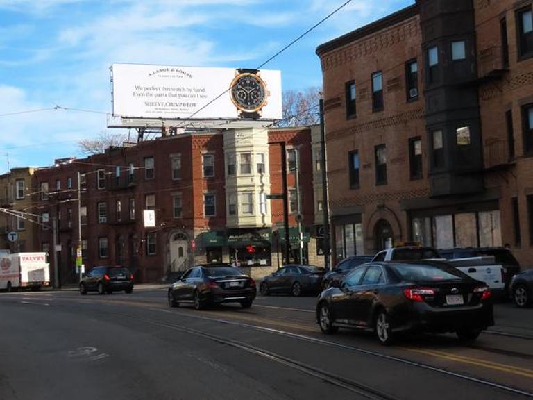 Photo of a billboard in Brookline