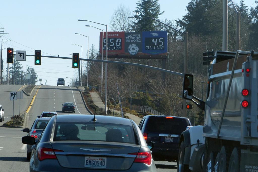 Photo of a billboard in Lewis McChord