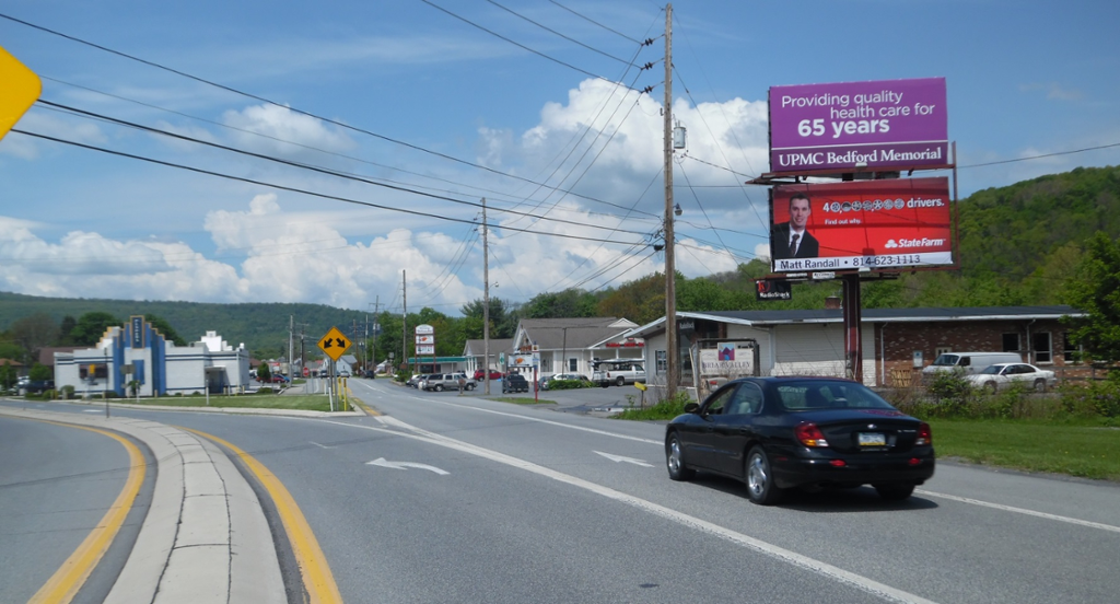 Photo of a billboard in Bedford