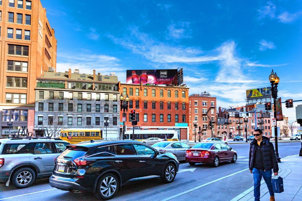 Photo of a billboard in Boston
