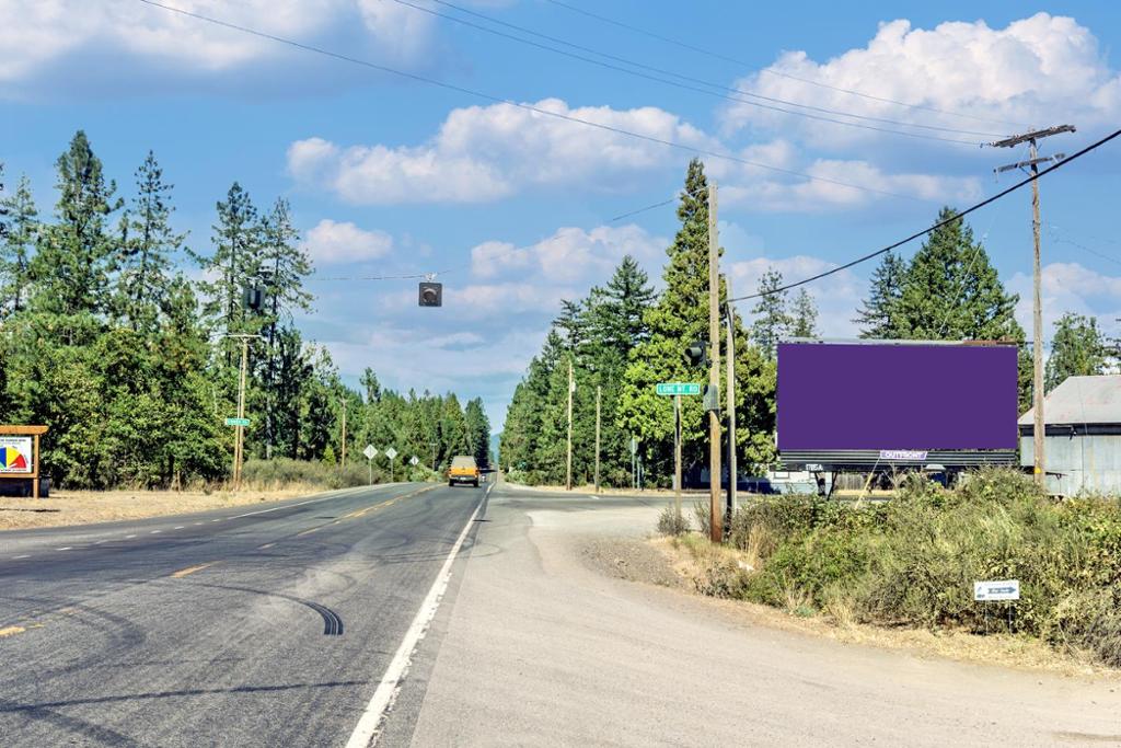 Photo of a billboard in Happy Camp