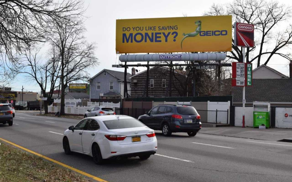 Photo of an outdoor ad in Freeport