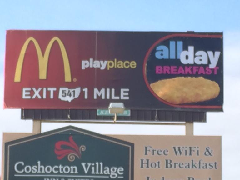 Photo of a billboard in Coshocton