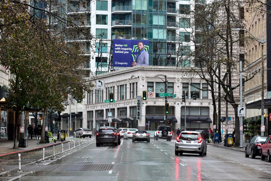 Photo of an outdoor ad in Seattle