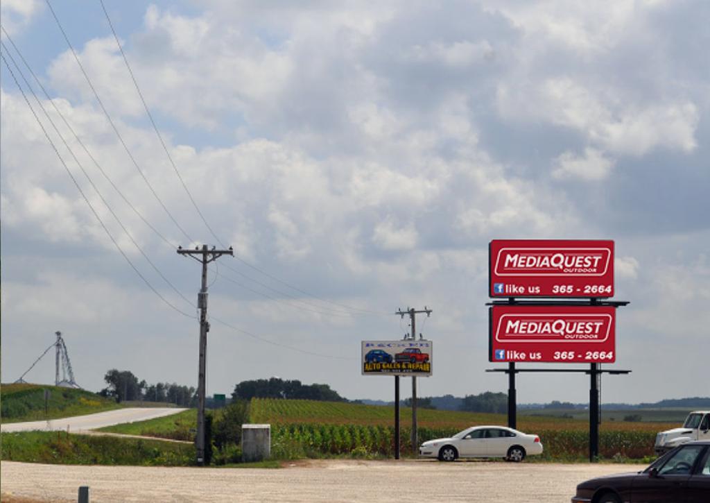 Photo of a billboard in Bloomington