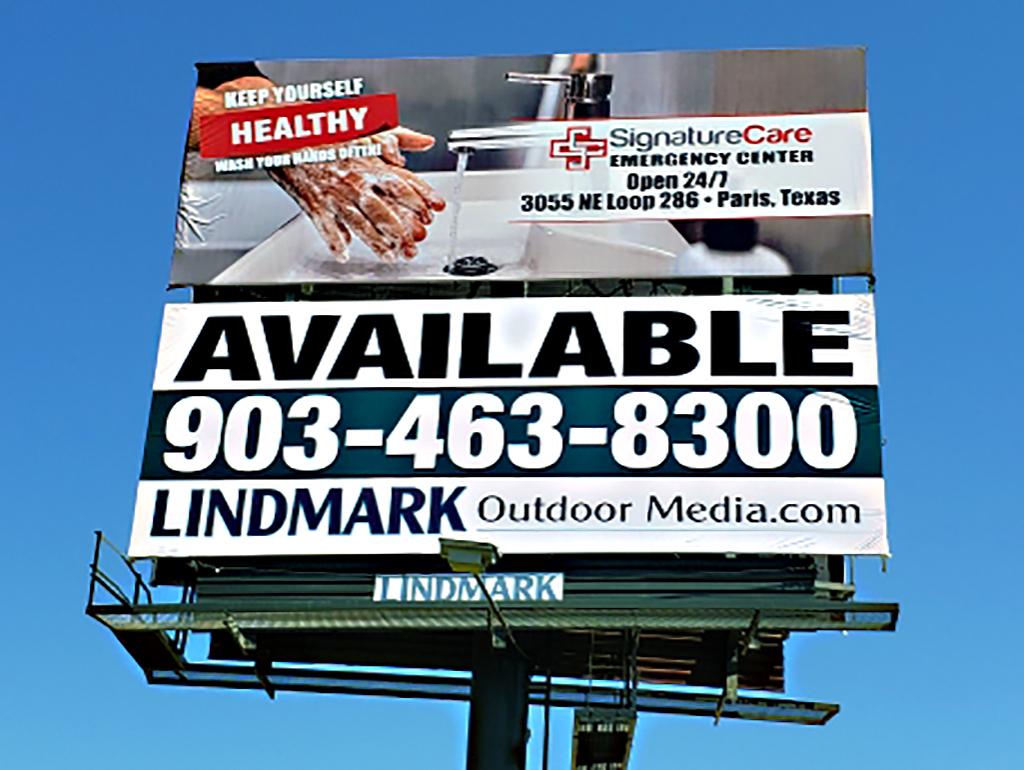 Photo of a billboard in Powderly