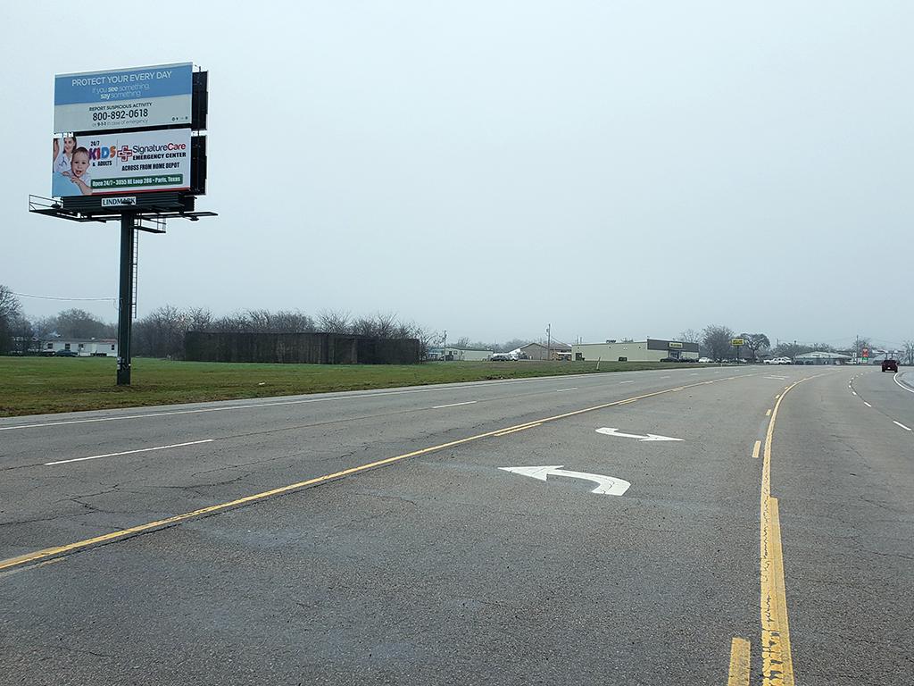 Photo of a billboard in Idabel