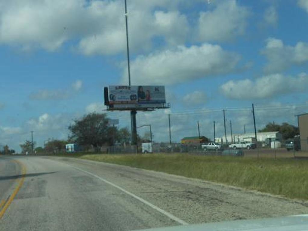 Photo of a billboard in Cuero